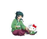 「「薬屋のひとりごと×サンリオ」コラボが6月24日先行通販開始！猫猫×ハローキティの描き下ろしアクスタ・缶バッジが尊い」の画像3