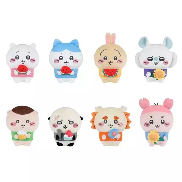 「「エニマイくじ ちいかわ」が7月25日発売！スイカ風鈴＆ぬいぐるみ全8種に流しそうめん機が当たるチャンス賞も」の画像