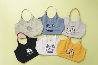 moz×unify エルク刺繍のトートバッグがWEB限定で再入荷予約開始！約130gの軽さと約15Lの大容量、全6色