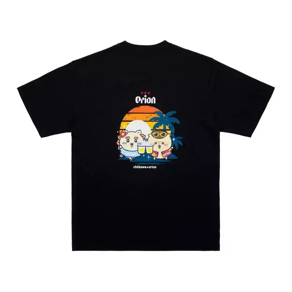 「「ちいかわ×オリオンビール」沖縄コラボTシャツが7月28日発売！カチャーシーを踊るシーサー＆乾杯するくりまんじゅうなど全4種」の画像