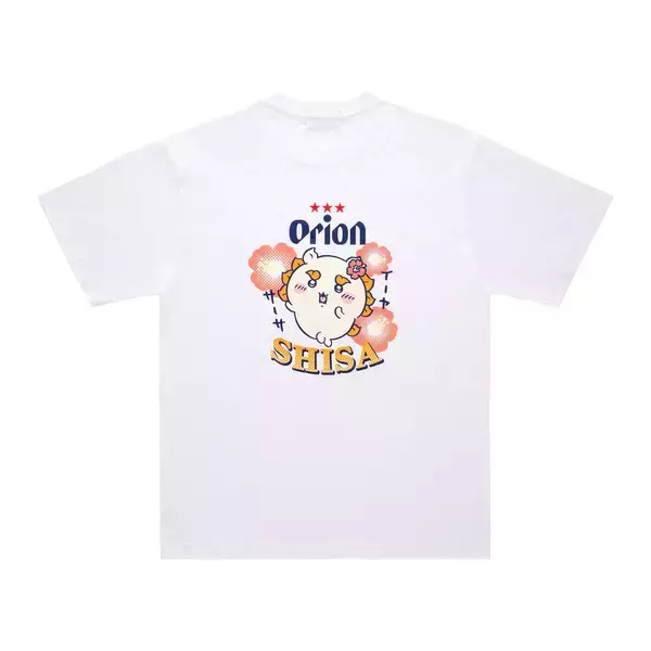 「「ちいかわ×オリオンビール」沖縄コラボTシャツが7月28日発売！カチャーシーを踊るシーサー＆乾杯するくりまんじゅうなど全4種」の画像