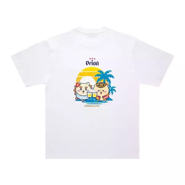 「「ちいかわ×オリオンビール」沖縄コラボTシャツが7月28日発売！カチャーシーを踊るシーサー＆乾杯するくりまんじゅうなど全4種」の画像
