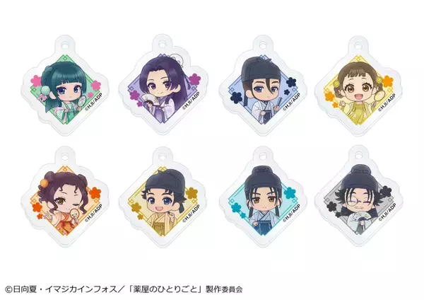 「『薬屋のひとりごと』× and GALLERYコラボカフェが4月4日より全国4都市で開催決定！猫猫と壬氏が花に囲まれた美しいビジュアル公開」の画像