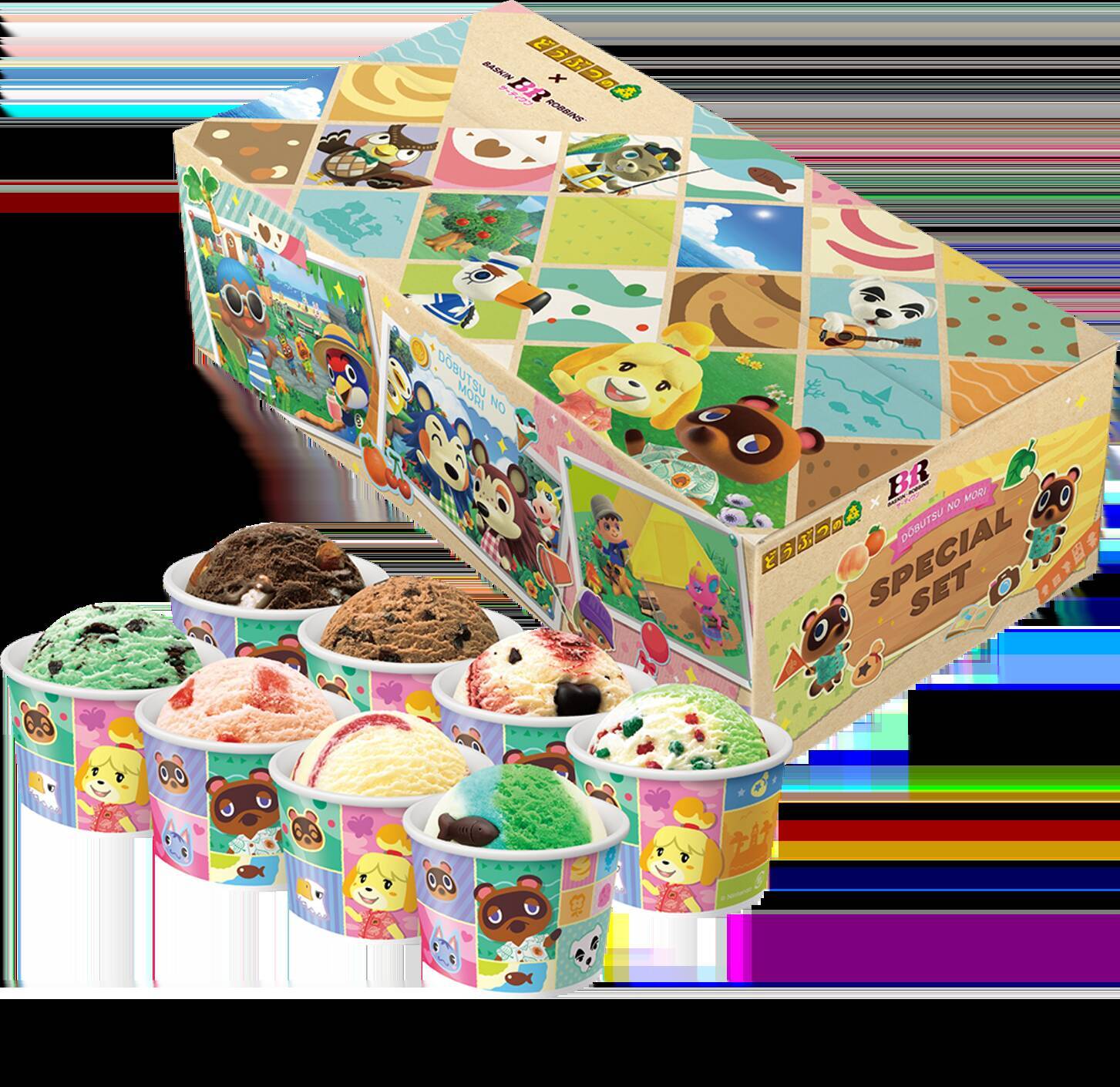 「どうぶつの森×サーティワン」初コラボが7月1日開始！しずえ＆たぬきちの夏の島ごちそうアイスや夜の島サンデーが登場