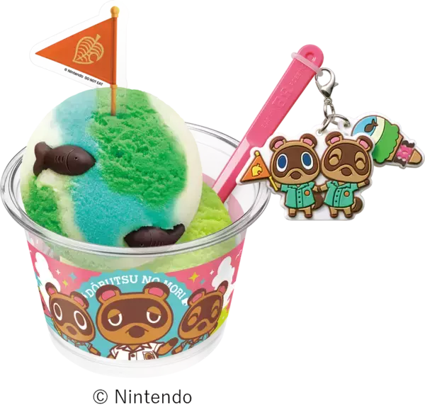 「「どうぶつの森×サーティワン」初コラボが7月1日開始！しずえ＆たぬきちの夏の島ごちそうアイスや夜の島サンデーが登場」の画像