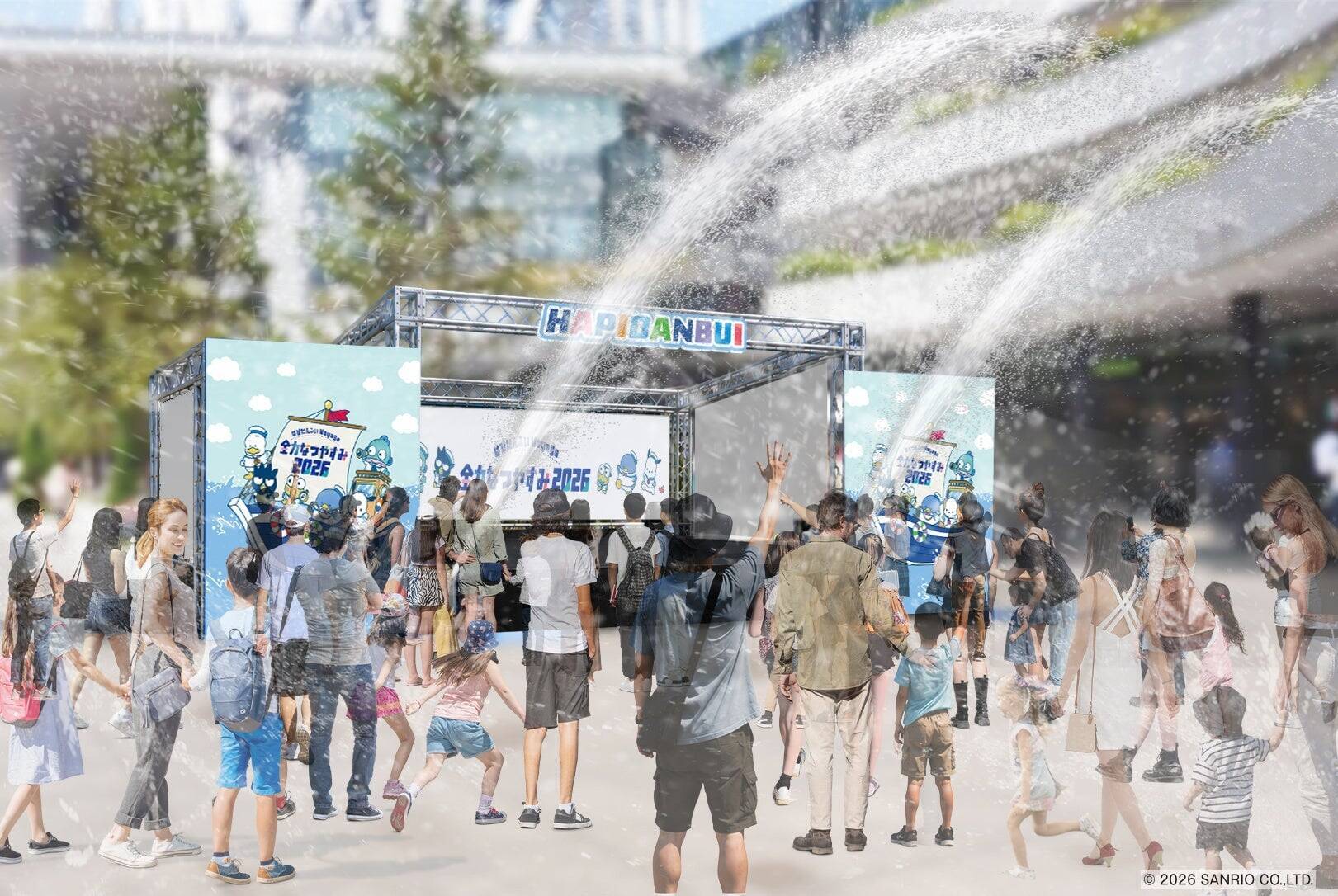はぴだんぶい「全力なつやすみ 2026」東京ソラマチ周辺で8月17日開幕！セーラー姿のジオラマアクスタやびしょ濡れステージも