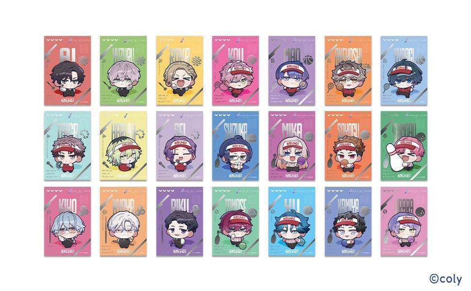 「ブレイクマイケース×ラウンドワン」ミニキャラ21人が勢ぞろい♪コラボが8月28日開幕、全21種の缶バッジ＆アクスタ