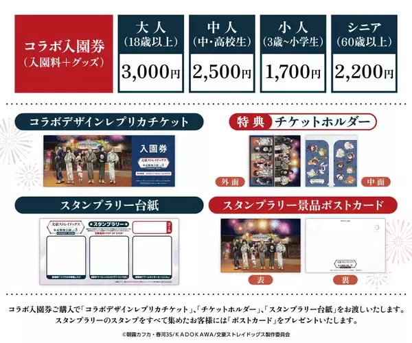 「「文豪ストレイドッグス×東武動物公園」コラボイベント7月18日開幕！浴衣姿の描き下ろしグッズやナイトZOOが楽しめる」の画像