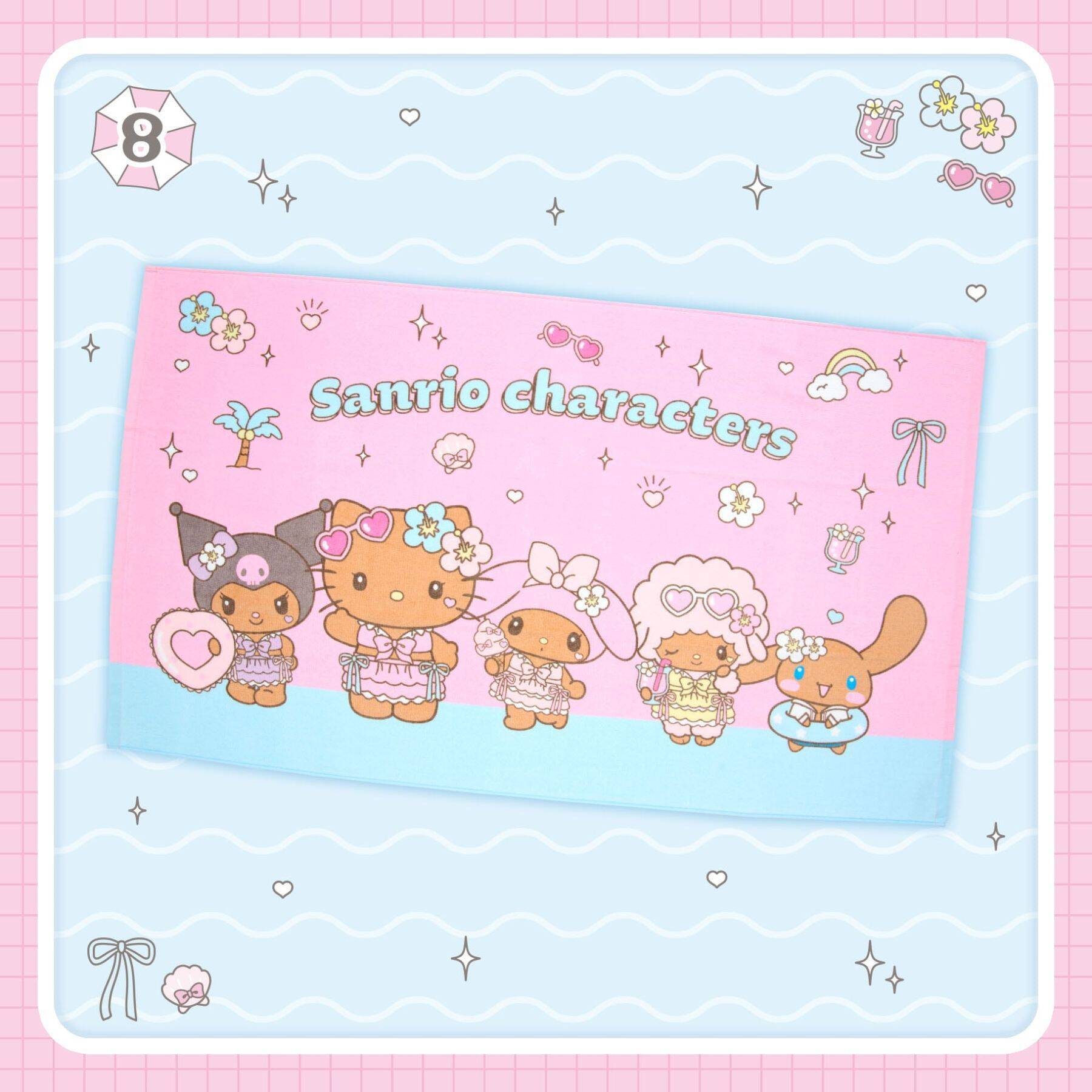 日焼けキティ＆クロミが水着姿に♪サンリオ「きらめきサマープール」8月19日発売、マスコットホルダー全7種が尊い