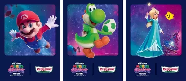 「『映画 マリオ』×クリスピー・クリーム・ドーナツのコラボが4月8日から！マリオ・ヨッシー・チコの映画世界観たっぷりドーナツ4種が登場」の画像