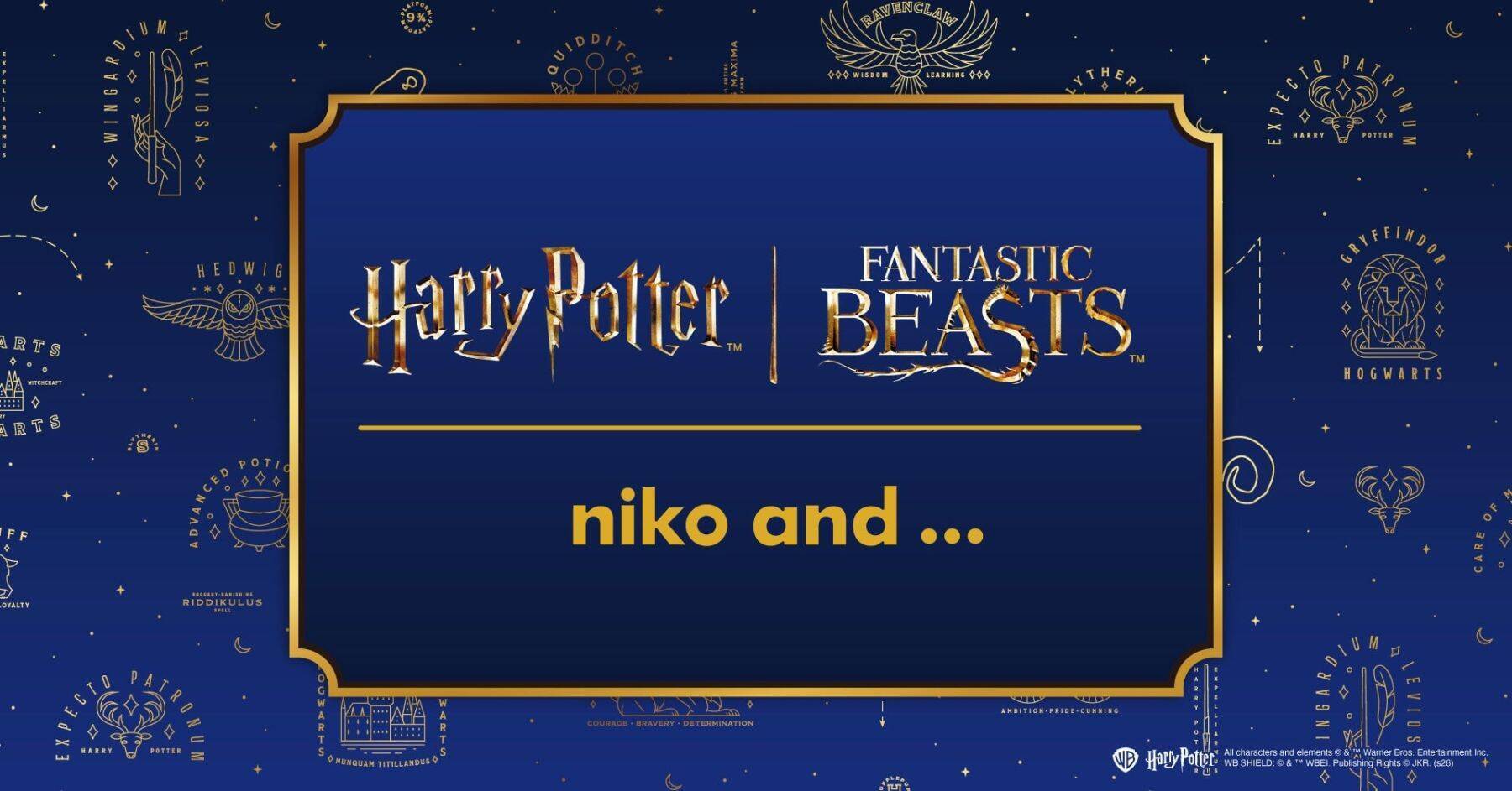 『ハリー・ポッター』ホグワーツ4寮のニットカーデやスネイプ先生のローブが登場「niko and …」コラボ第2弾が8月21日発売！