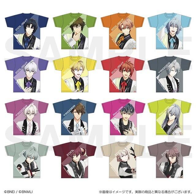『アイナナ』推しの顔がドーンと主役♪フルグラフィックTシャツ全16種が予約開始