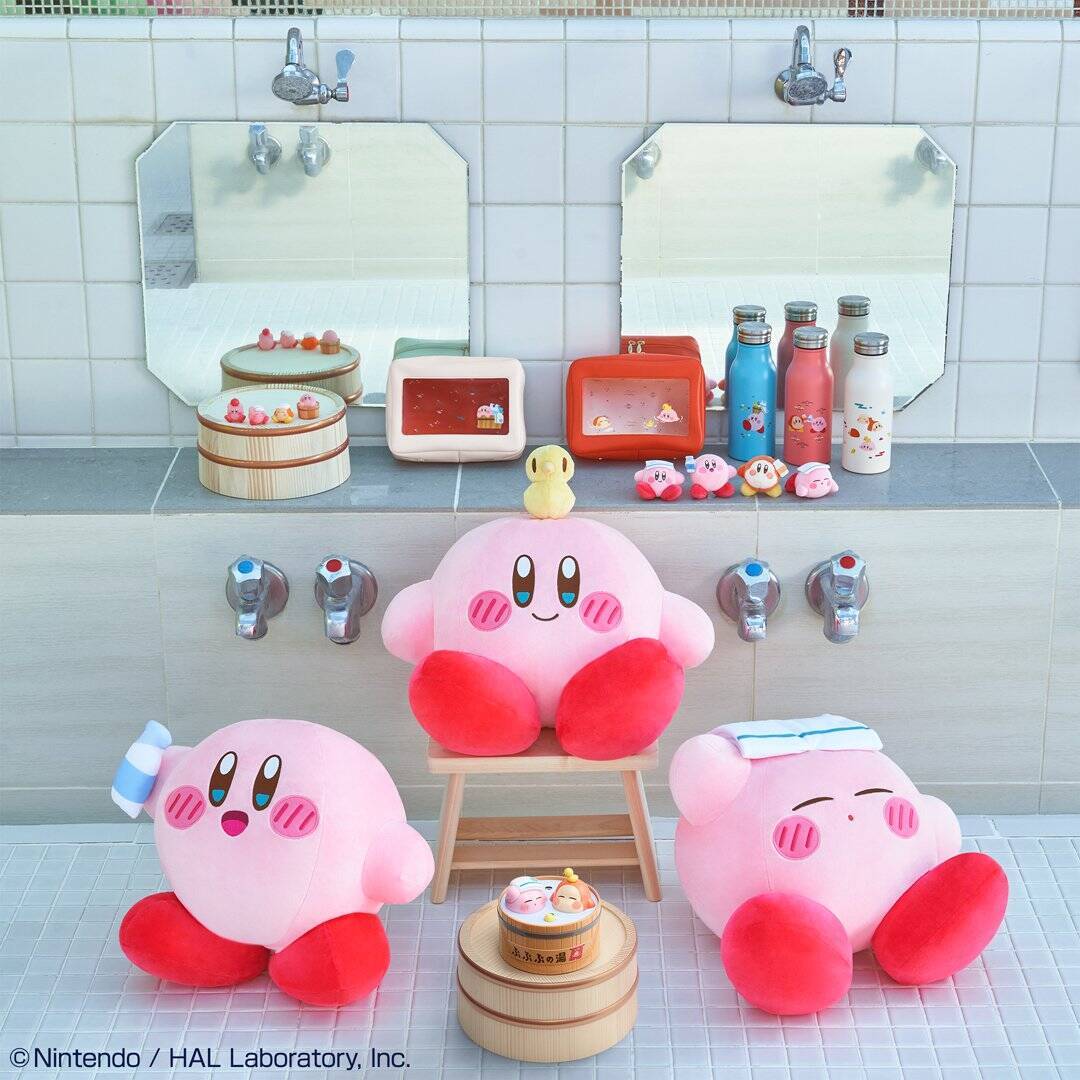 「星のカービィキャンペーン ナムコ ぷぷぷの湯」お風呂モチーフの限定景品&ノベルティに癒される！