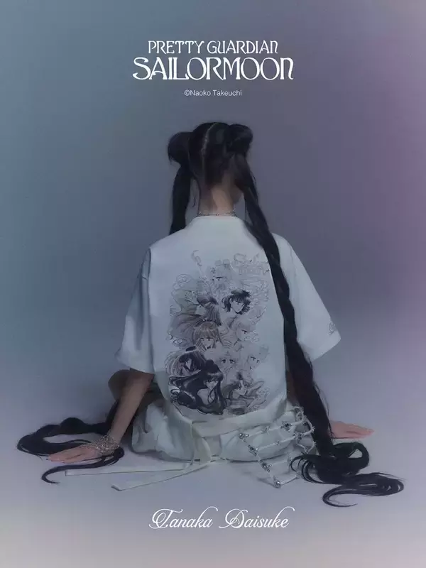 「「美少女戦士セーラームーン×tanakadaisuke」コラボコレクションが5月22日発売！繊細な刺繍が魅力のTシャツやリボンなど全13アイテム」の画像