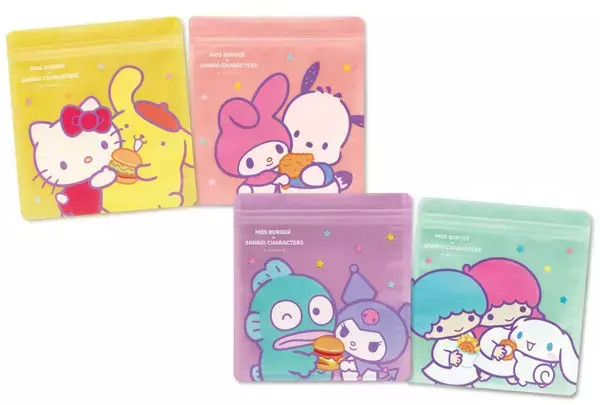 「「サンリオ×モスバーガー」春のラッキーバッグが4月4日より予約開始！おでかけテーマのグッズは4種」の画像