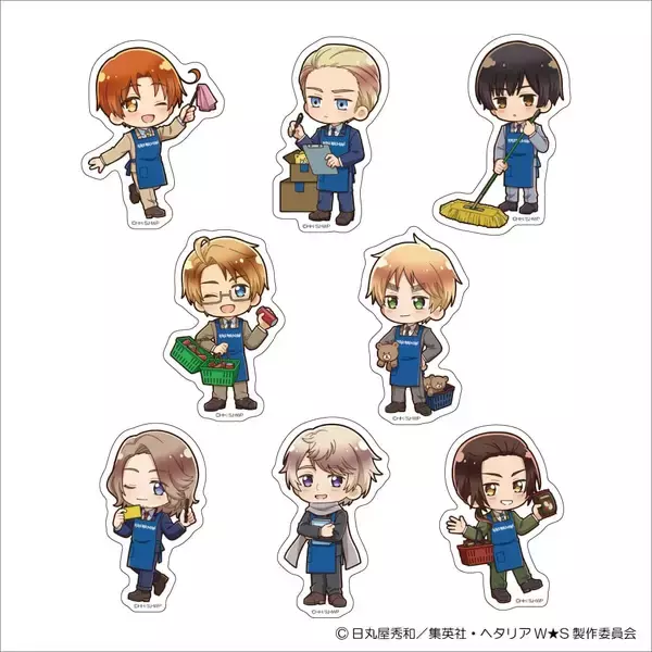 「「ヘタリア×ヴィレッジヴァンガード」コラボグッズが受注販売決定！エプロン姿の店員風描き起こしグッズがたまらない」の画像
