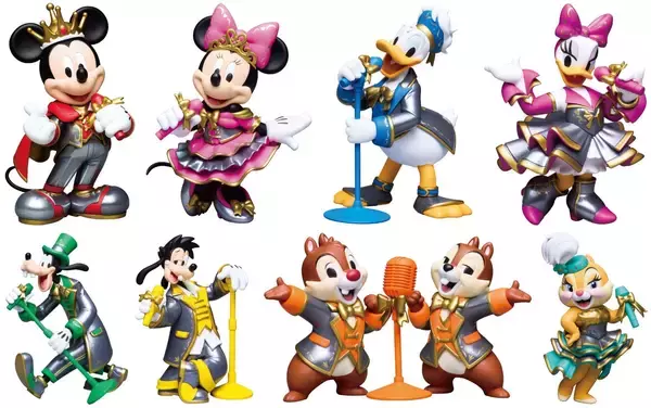「Happyくじ『Disney IDOL ON STAGE』9月26日発売！ミッキーのハートポーズフィギュアも」の画像