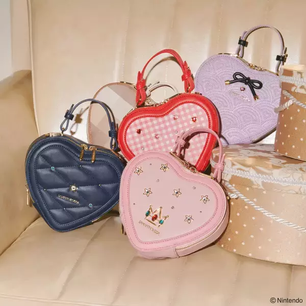 「「ピーチ姫×サマンサタバサ」コラボアイテムは26種！豪華絢爛なピンク尽くしで「お姫様になれちゃう…」」の画像