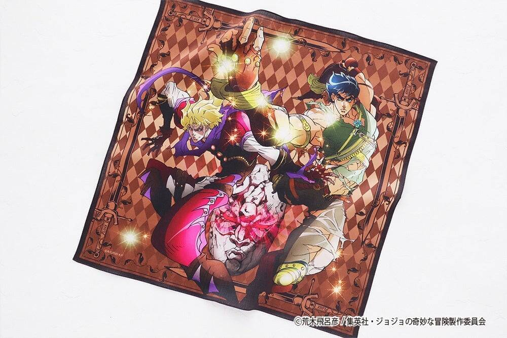 『ジョジョの奇妙な冒険』雑貨アイテムが5月27日発売！石仮面のチャームポーチ・果し状デザインのプリントハンカチなどが登場