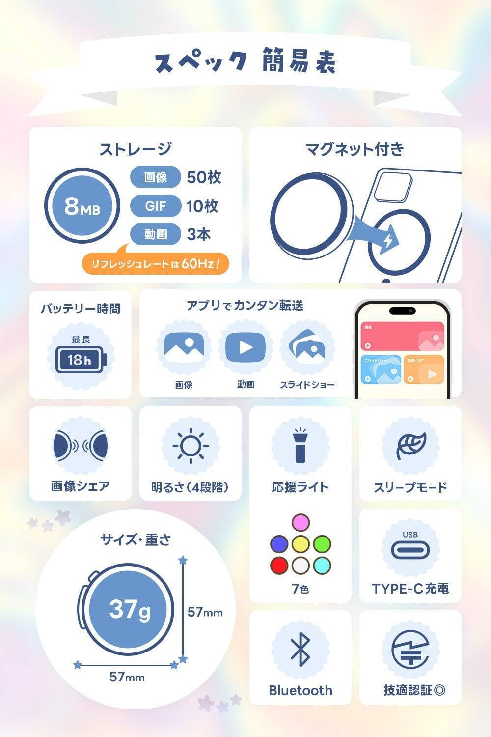 推しをスマホにペタッ♪ 動画も入るデジタル缶バッジ「Can-Badge Mag」全4色が予約開始！