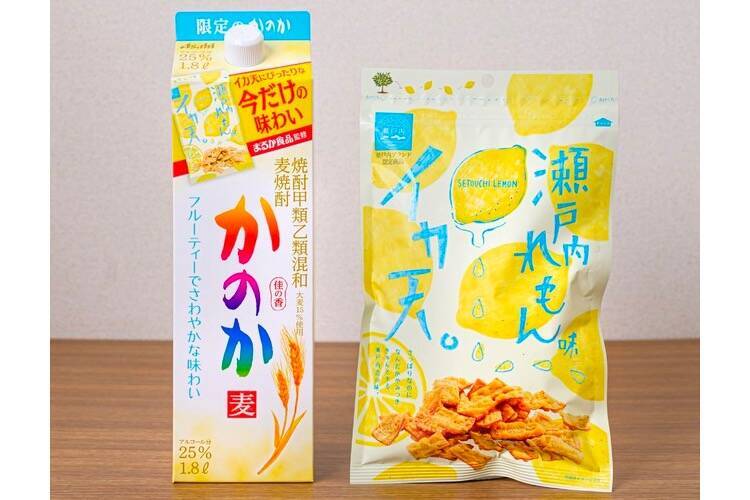 衝撃のコラボ イカ天瀬戸内れもん味にぴったりの麦焼酎 かのか 25度1 8l 発売 21年3月9日 エキサイトニュース