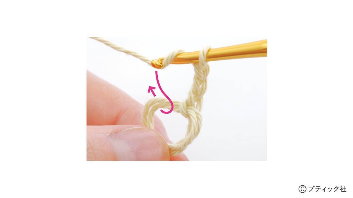 かぎ針編みの「シュシュ」の作り方