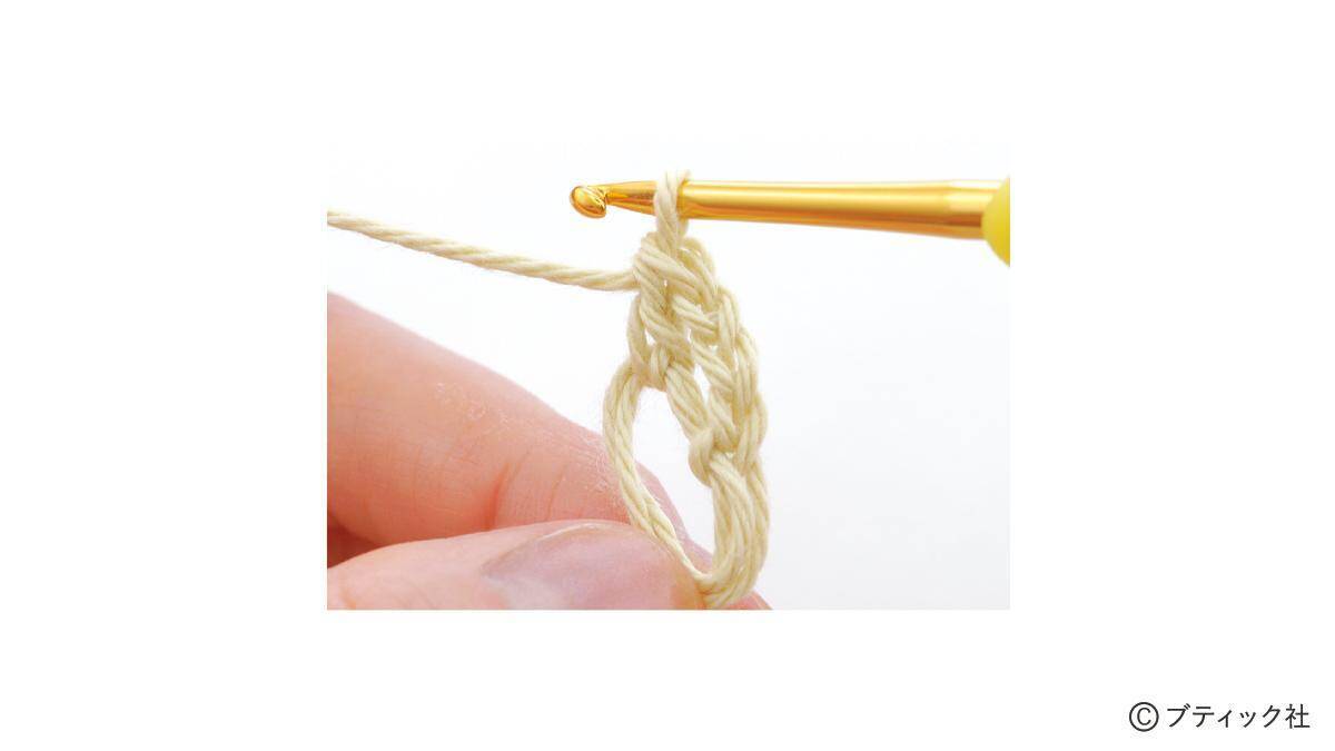 かぎ針編みの「シュシュ」の作り方