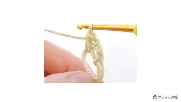 「かぎ針編みの「シュシュ」の作り方」の画像