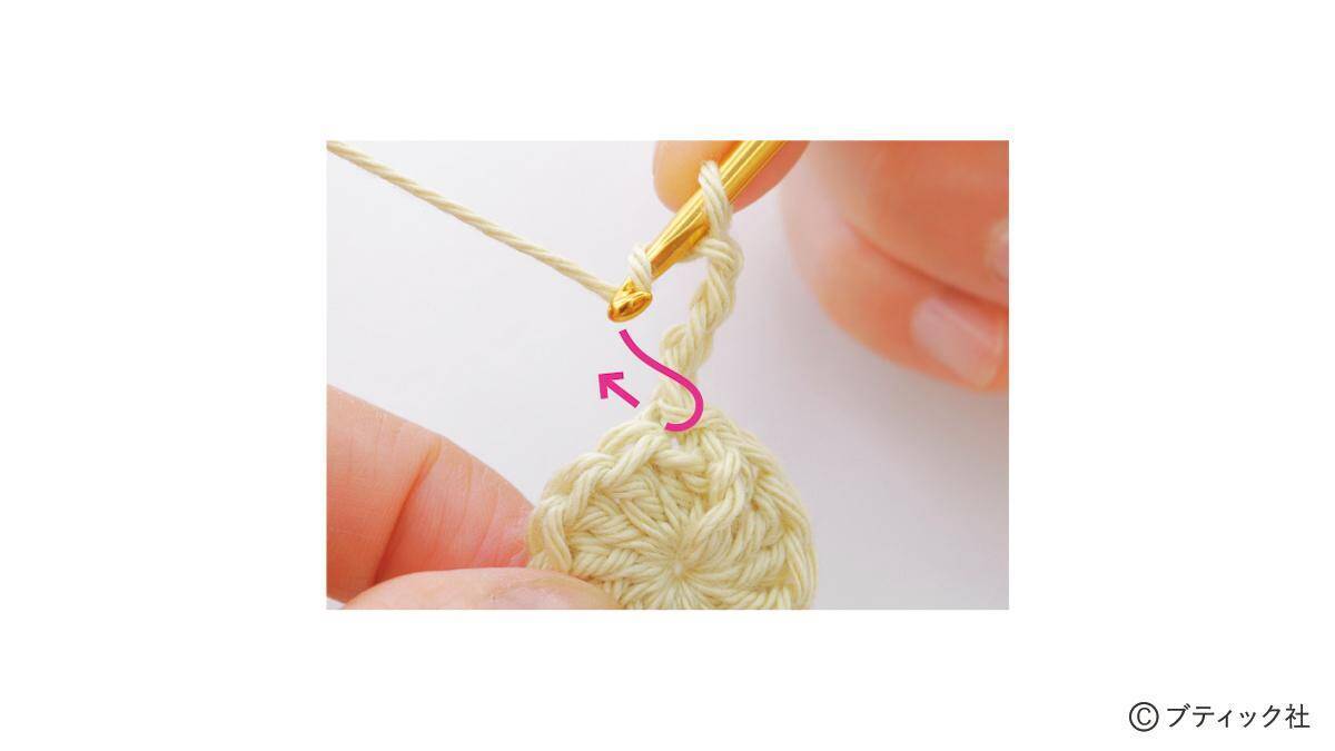 かぎ針編みの「シュシュ」の作り方