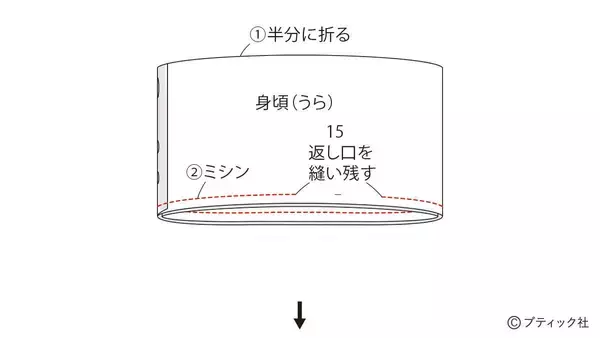 「サテンで作った「ビスチェ」の作り方」の画像
