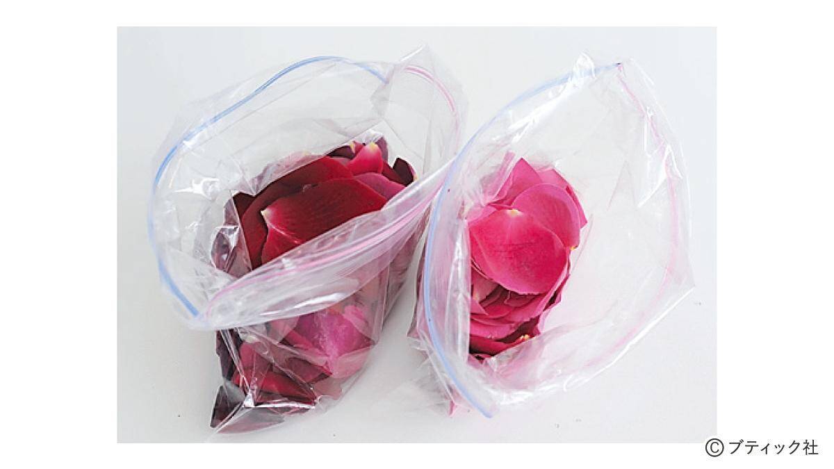 「バラの花びらで染める」やり方を解説