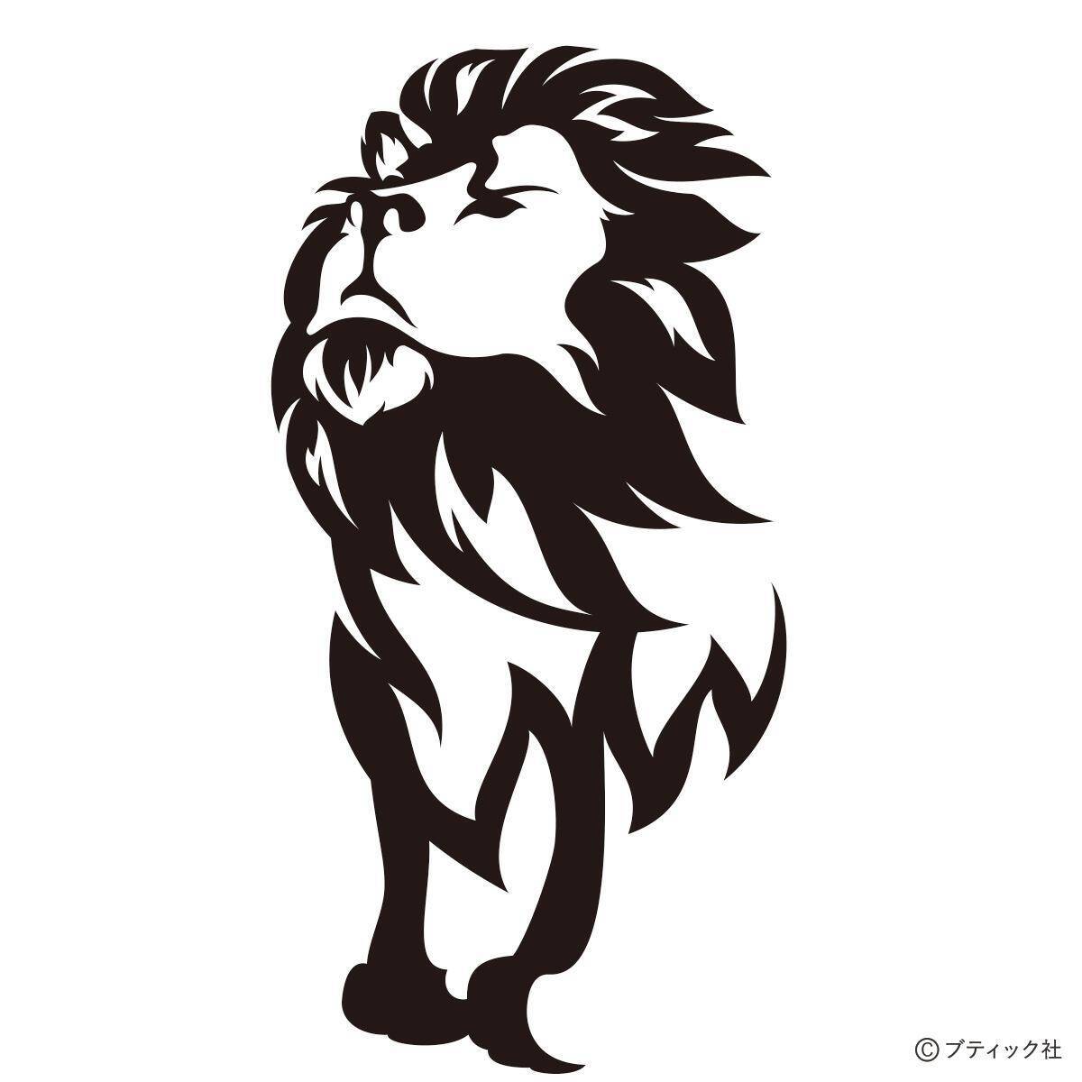 切り絵「気高いライオン」の作り方