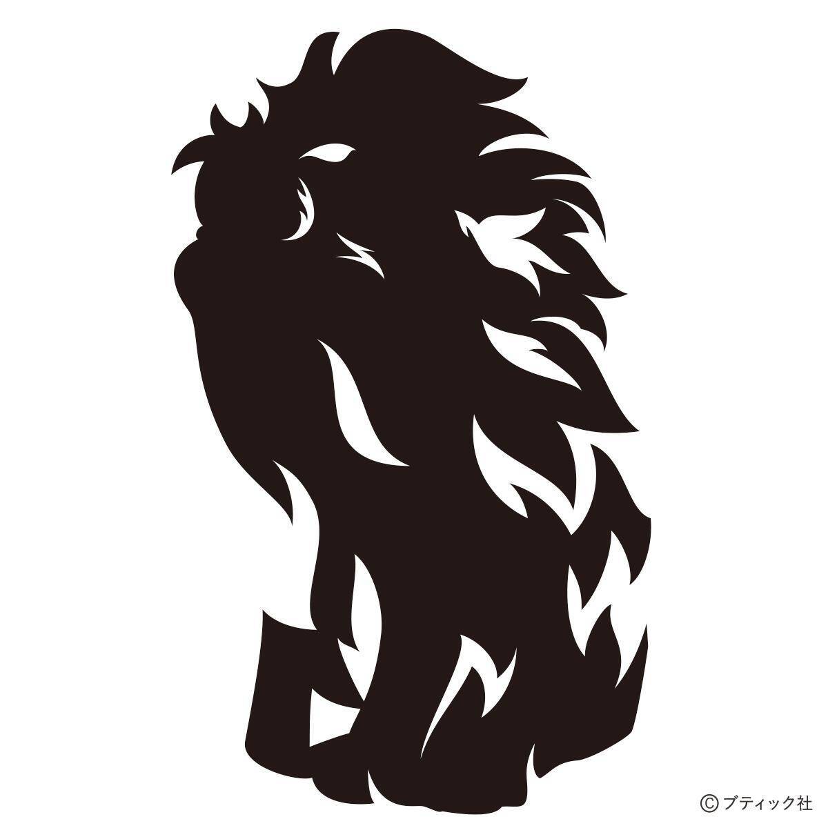 切り絵「気高いライオン」の作り方