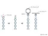 「「Feather フェザーのネックレス」の作り方」の画像10