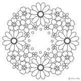 「こどもマンダラぬりえ「はな」」の画像2