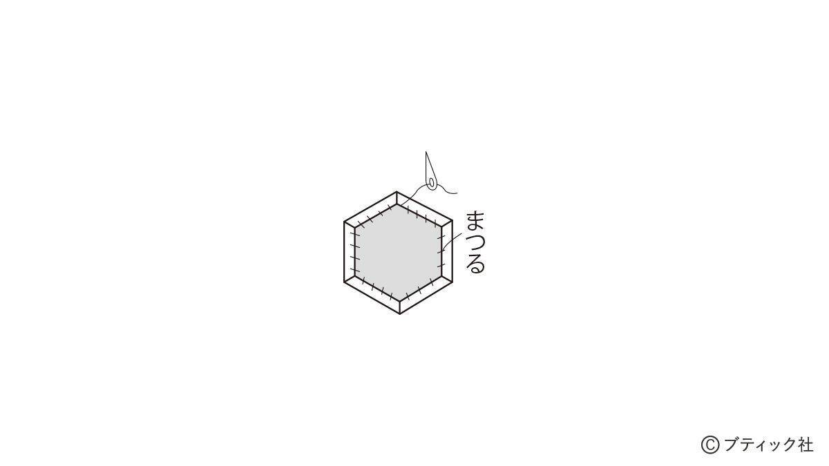 「ヘキサゴンの膝掛け」の作り方
