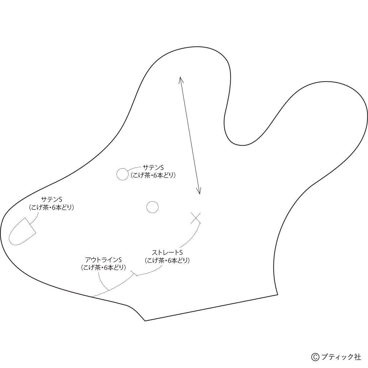 海外風ぬいぐるみ「白いイヌ」の作り方