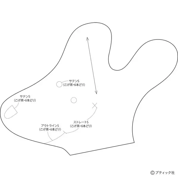 「海外風ぬいぐるみ「白いイヌ」の作り方」の画像