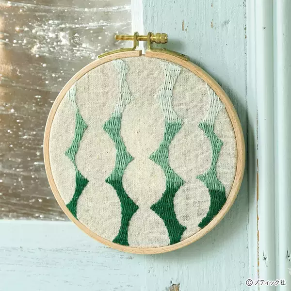 「ロング&ショートステッチのかんたん刺しゅう作品」作り方