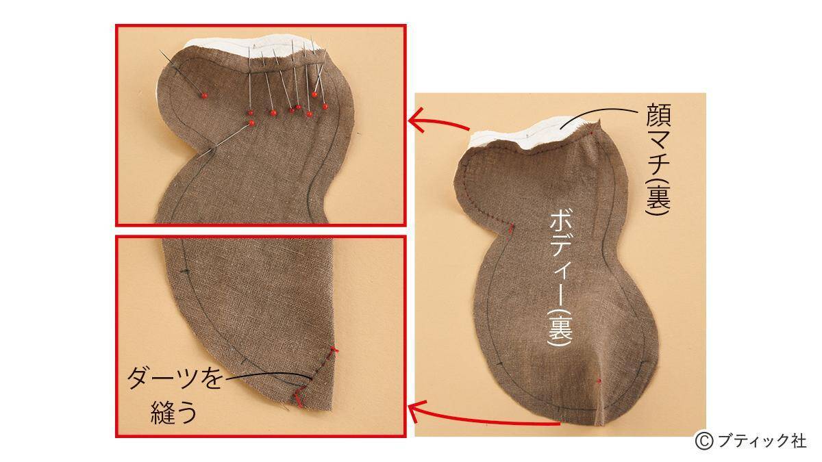 「馬のぬいぐるみ」の作り方