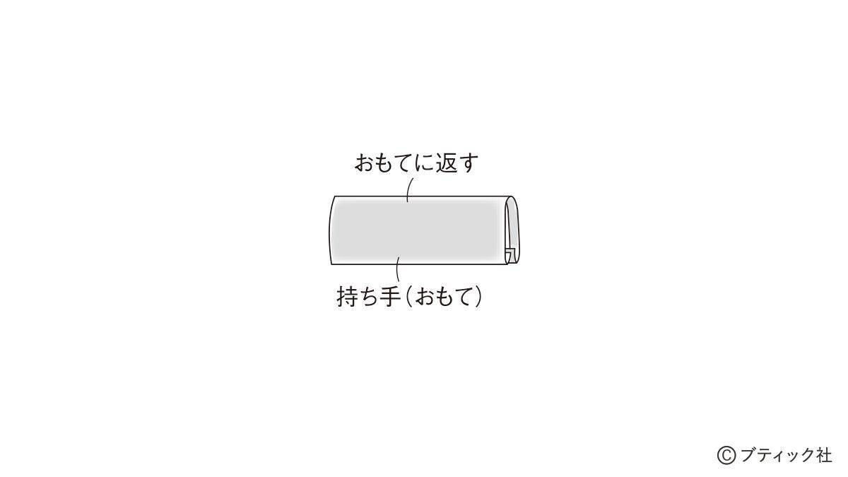 「持ち手続きのバッグ」の作り方