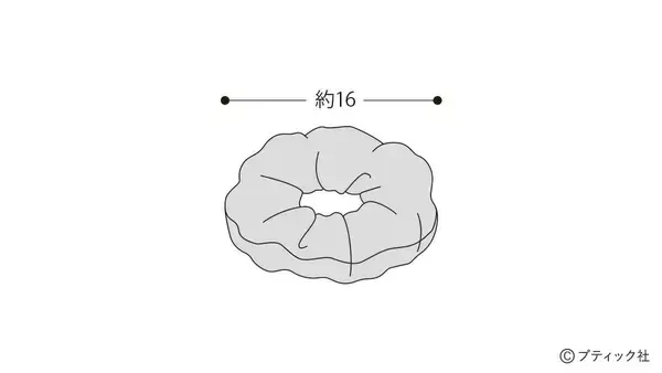 「お好みのあまり布で！「シュシュ」の作り方」の画像
