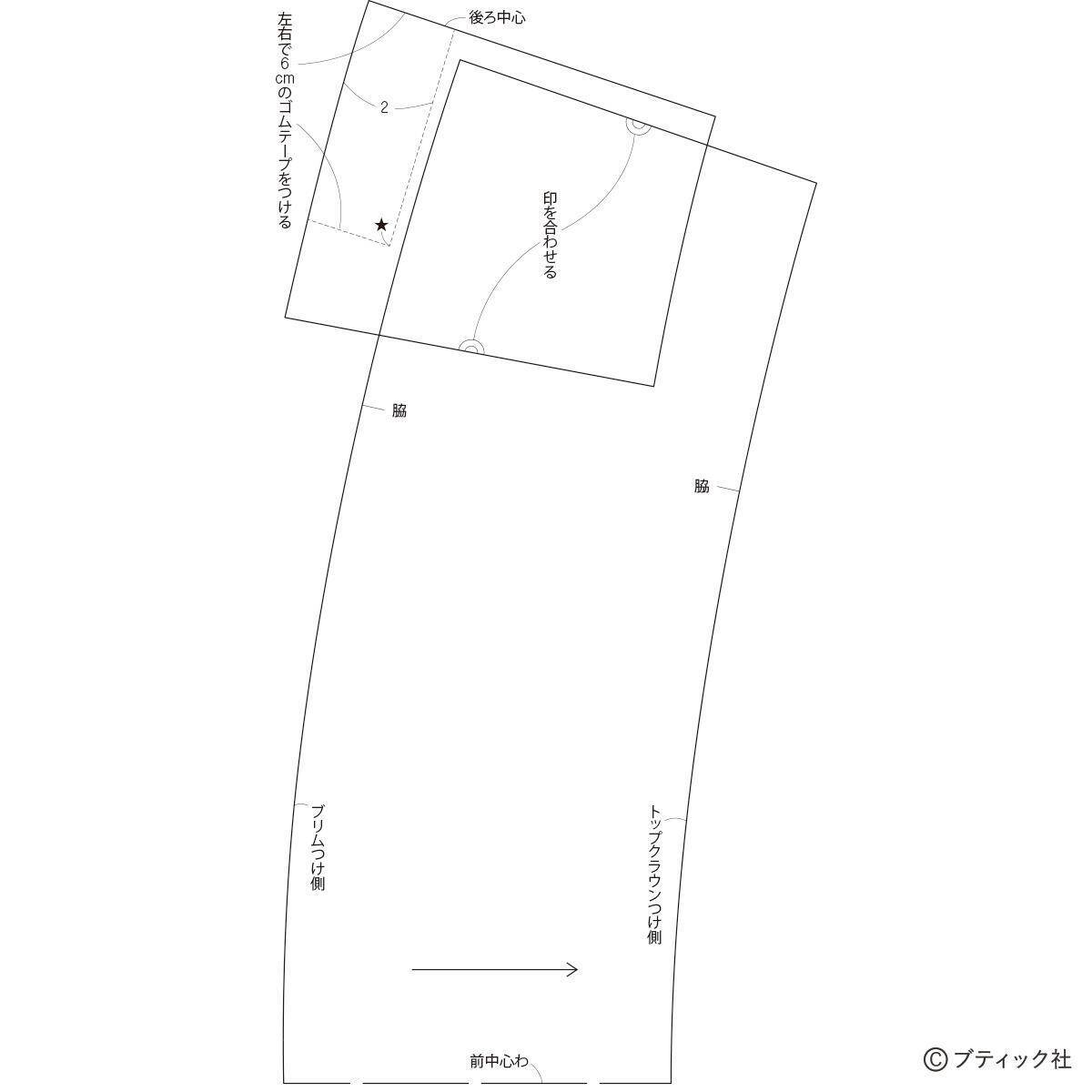 「パステルピンクのクローシュ」の作り方