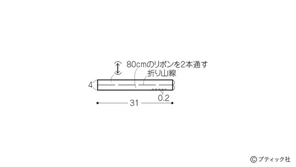 「スタンダードリネンの「きんちゃく」の作り方」の画像