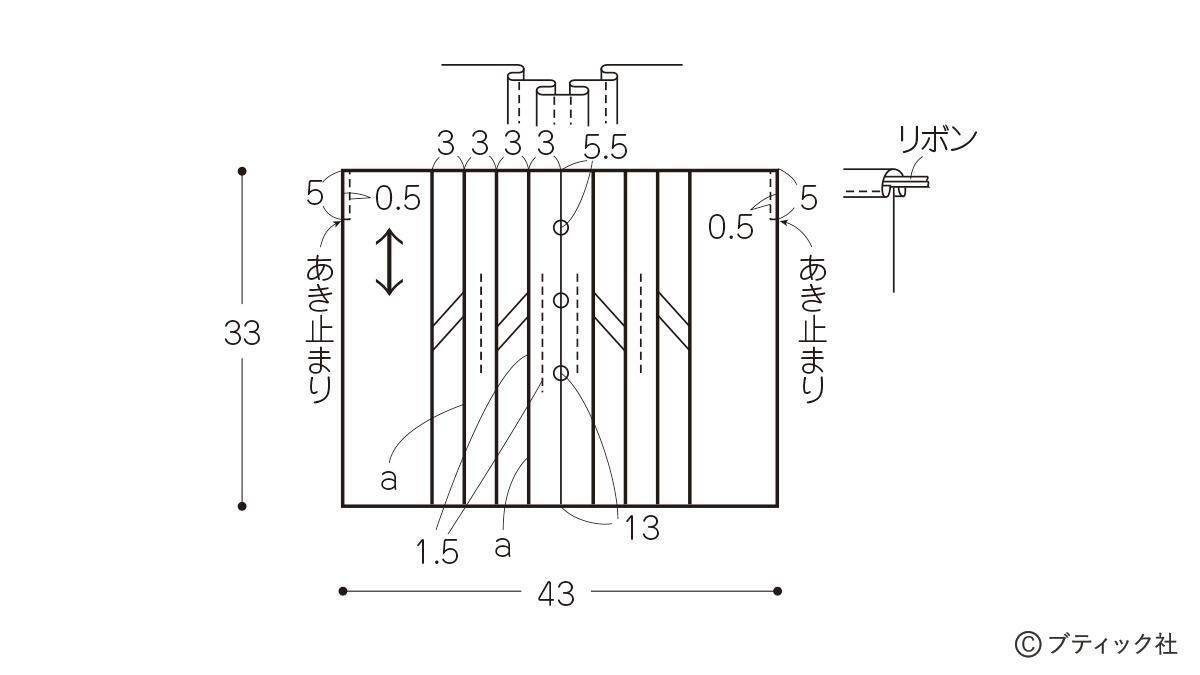 スタンダードリネンの「きんちゃく」の作り方