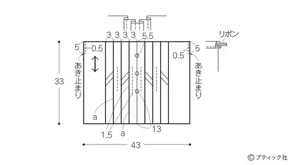 「スタンダードリネンの「きんちゃく」の作り方」の画像