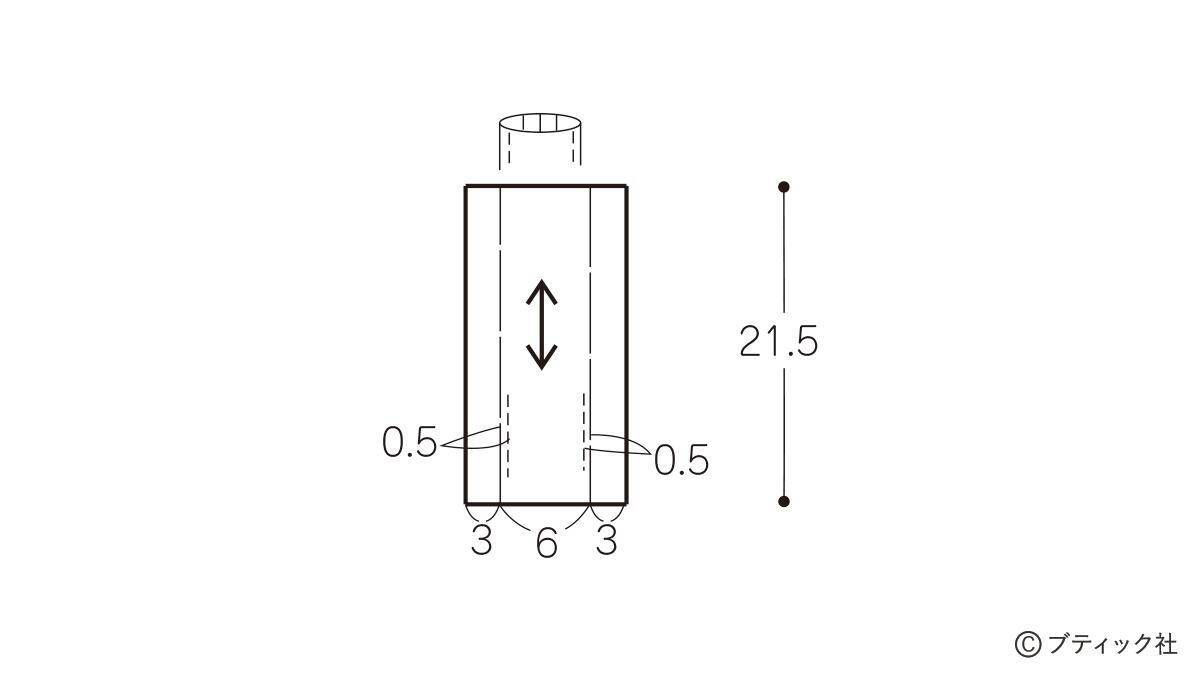 「ハートキルトリボンポーチ」の作り方