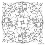 「こどもマンダラぬりえ「おもちゃのへいたい」」の画像2