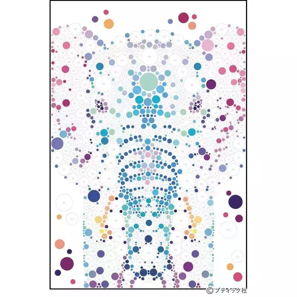 「「丸シールで完成させる ドットシールパズル」（本の紹介）」の画像