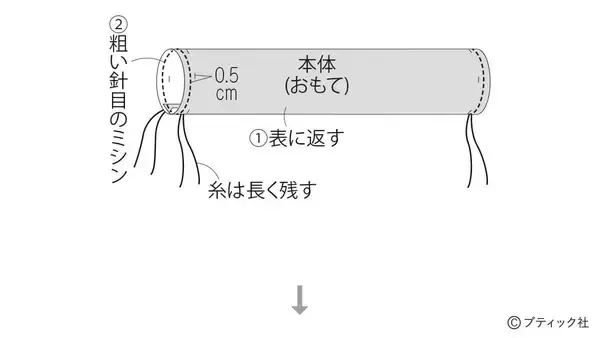 「モード感が魅力！「ファブリックチェーンスカーフ」の作り方」の画像
